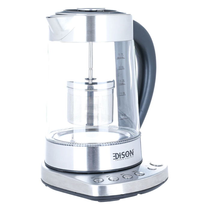 Edison Kettle And Tea Maker, 1.7 Liter, 2400 Watt - Silver image 4