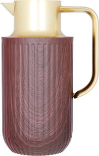 Everest Laura thermos, dark wood with a golden handle, 1.6 liter product image