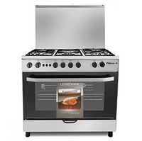 Falcon silver steel gas oven, 5 full safety burners, 60*90 cm product image