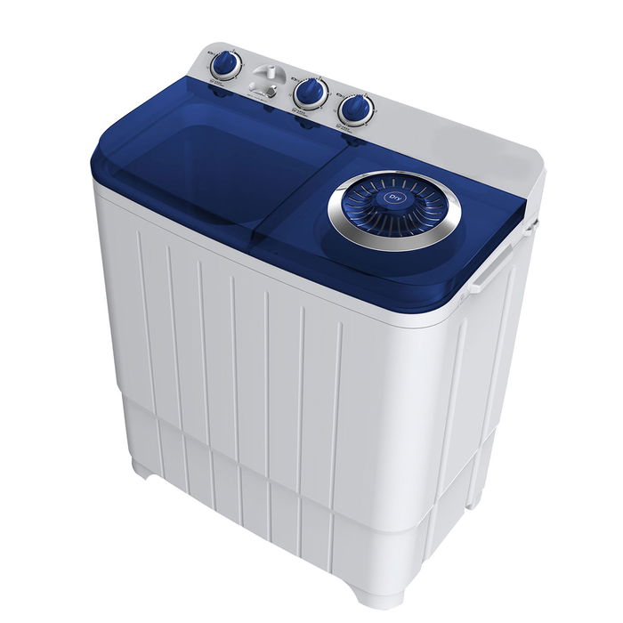 Falcon washing machine twin tub, 7 kg, white with blue lid image 1