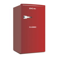 GVC Pro Classic Refrigerator, 86 Liters, Red product image