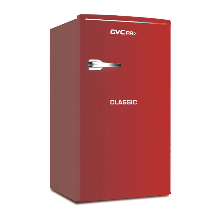 GVC Pro Classic Refrigerator, 86 Liters, Red image 1