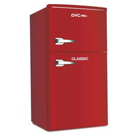 GVC Pro Classic Refrigerator, 85 Liters, Two Doors, Red product image