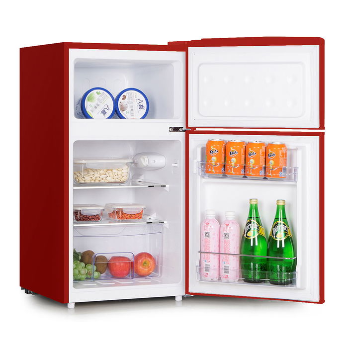 GVC Pro Classic Refrigerator, 85 Liters, Two Doors, Red image 2