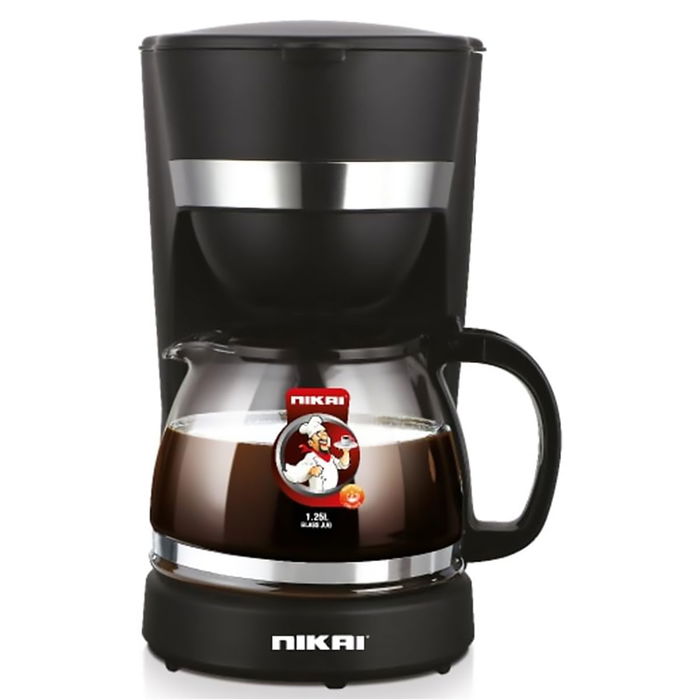 Nikai Coffee Maker 1.25L Black 750W image 1