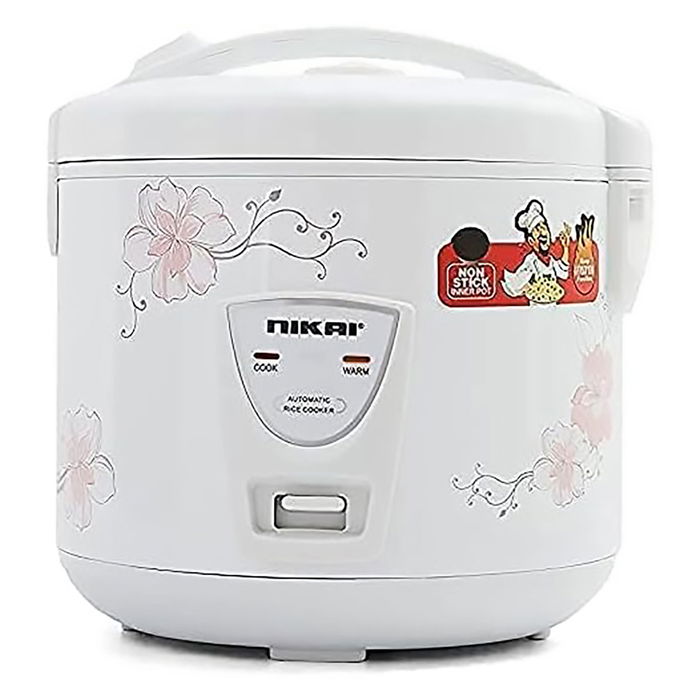 Nikai Electric Rice Cooker 1.8L White 762W image 1