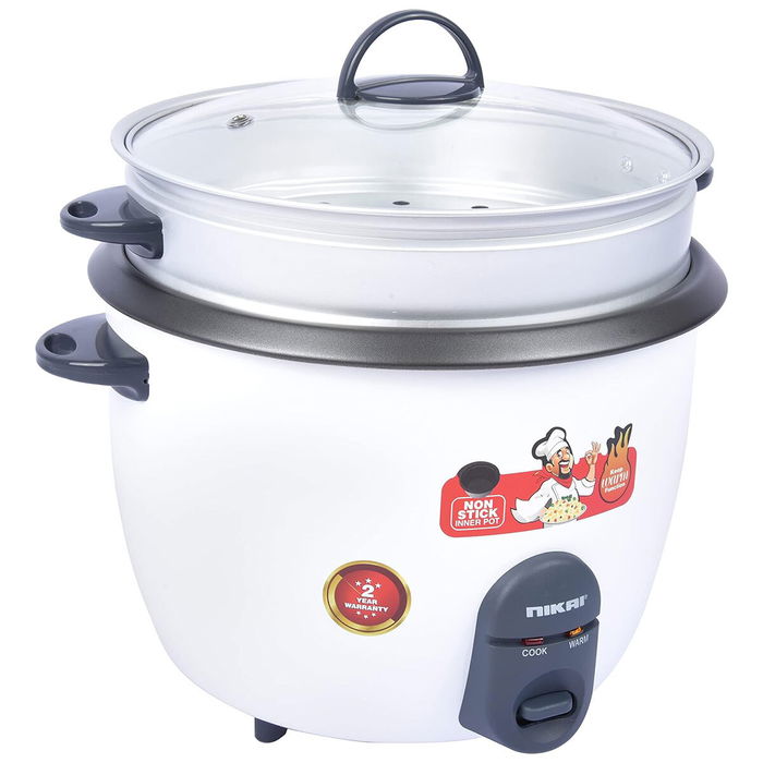 Nikai Electric Rice Cooker 2.8L White 1000W image 1