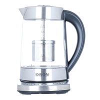 Edison Kettle And Tea Maker, 1.7 Liter, 2400 Watt - Silver product image