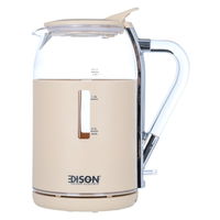 Edison Electric Glass Kettle, 1.5 Liter, 2200 Watt - Beige product image