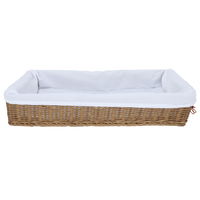 Rectangular brown wicker basket product image