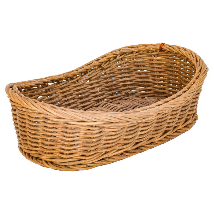 Oval brown wicker basket image 2