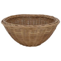 Round brown wicker basket product image