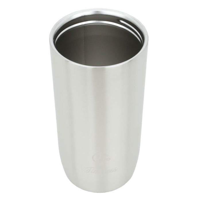Timeless mug, silver steel, pressure cap, 400 ml image 3