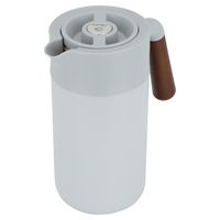 Tara thermos, light gray, with wooden handle, with push button, 1.2 liter product image