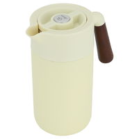 Tara thermos, light lemon, wooden handle, push button, 1.2 liter product image