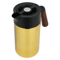 Tara thermos, golden, wooden handle, 1.2 liter product image