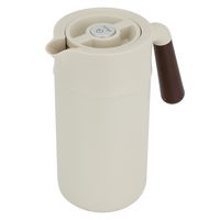 Tara thermos, light beige with wooden handle, 1.2 liter product image