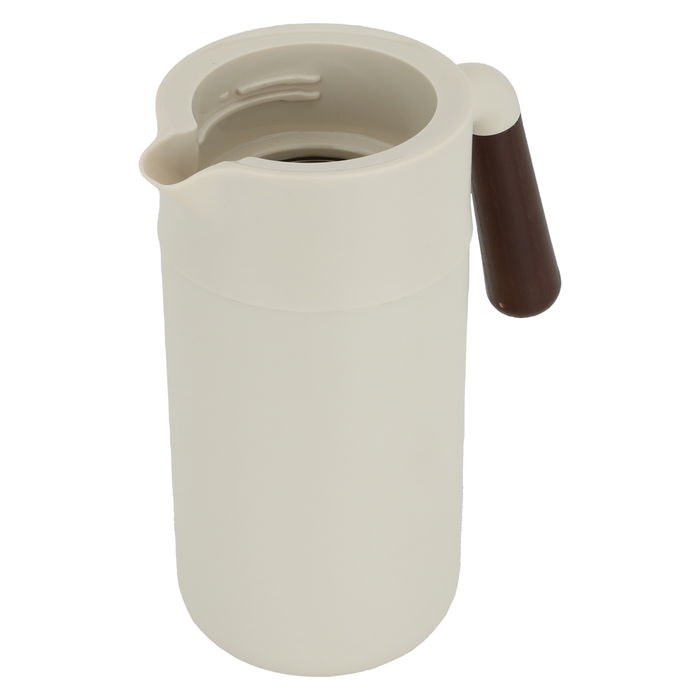 Tara thermos, light beige with wooden handle, 1.2 liter image 3