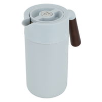 Tara thermos, light blue, wooden handle, push button, 1.2 liter product image