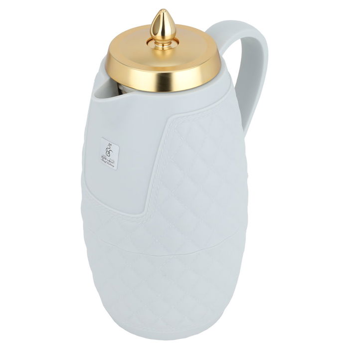 Thermos light gray with gold 1 liter image 2