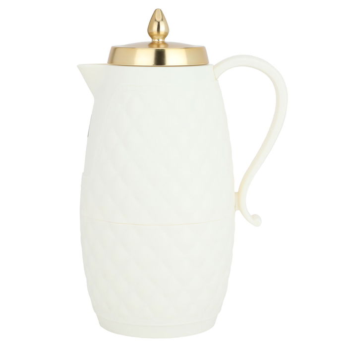 Thermos White with gold 1 liter image 1