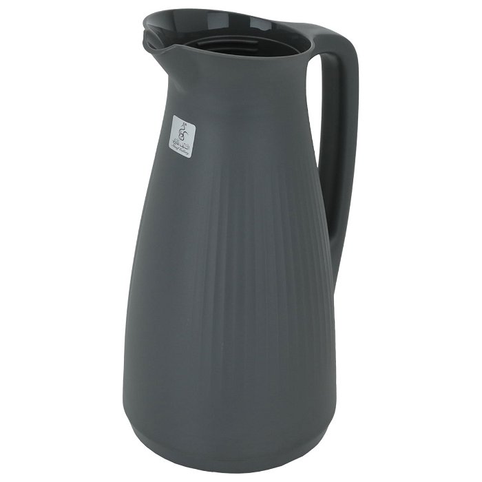 Manal timeless thermos, dark gray with golden cover, with push button, 1 liter image 4