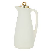 Manal thermos timeless, creamy golden cover, 1-liter push button product image