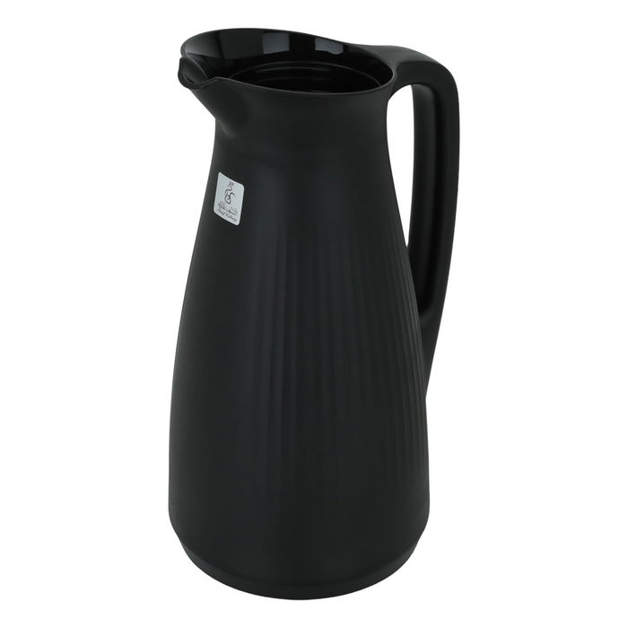 Manal timeless thermos, black with a golden lid, 1-liter push button image 4