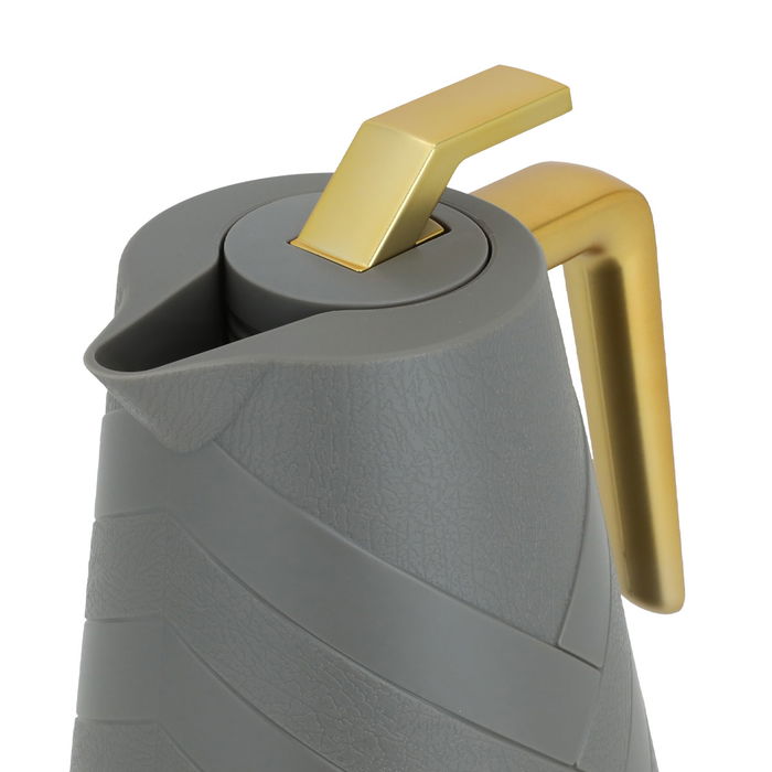 Glory Pro thermos dark gray with golden handle 1 liter image 4