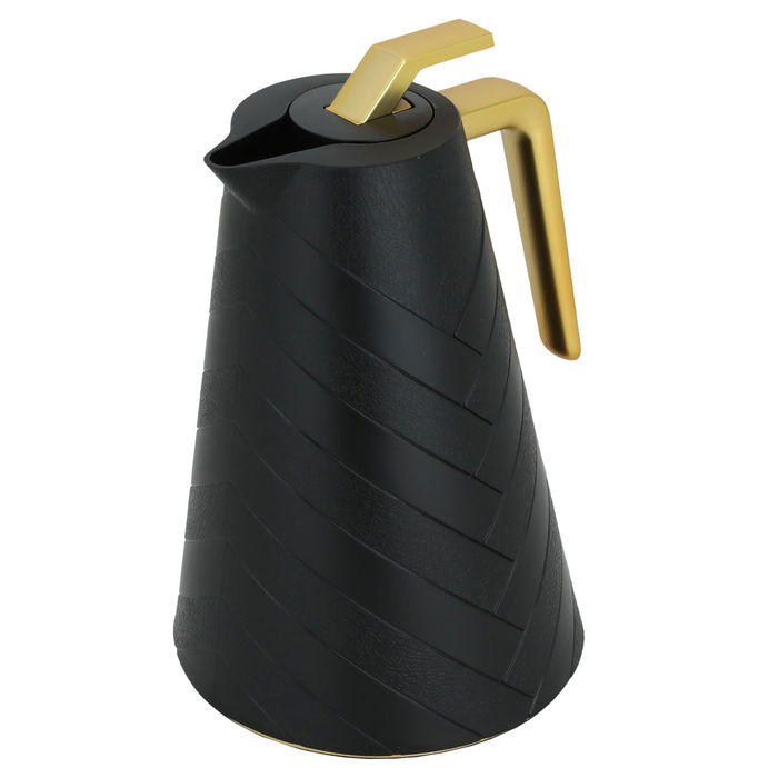 Glory Pro thermos black with golden handle 1 liter image 1