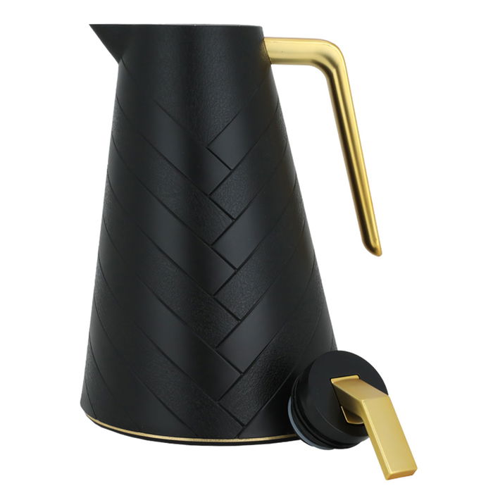 Glory Pro thermos black with golden handle 1 liter image 2