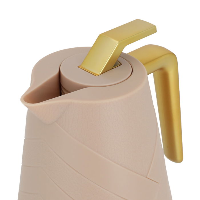 Glory Pro thermos light brown with golden handle 1 liter image 4