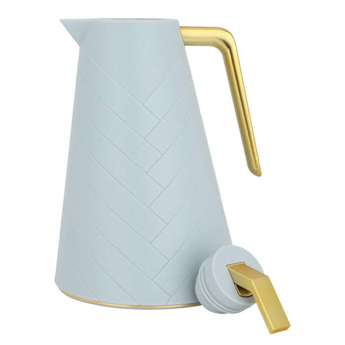 Glory Pro thermos, light blue, a golden handle, 1 liter image 2