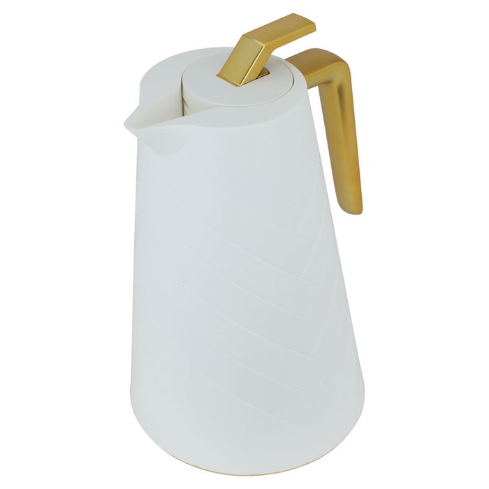 Glory Pro White Thermos with Golden Handle 1.5 Liter image 2