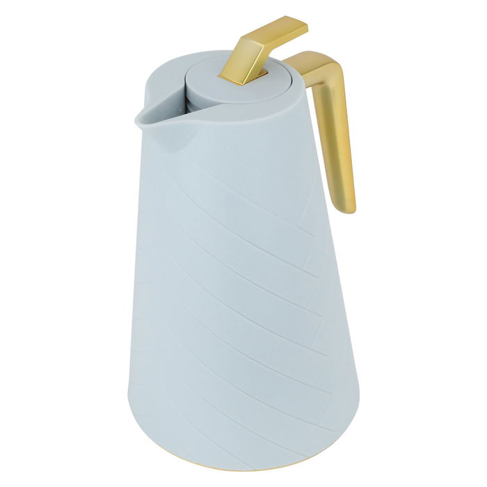 Glory Pro Thermos, Light Cyan, Gold Handle, 1.5 Liter image 2