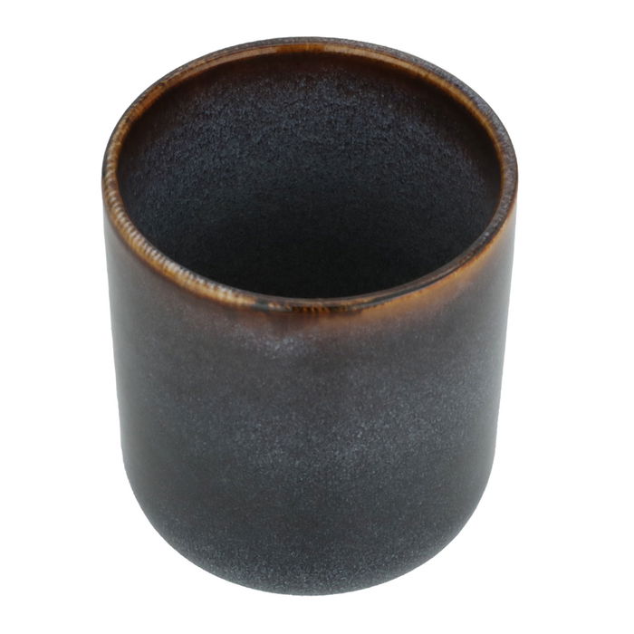 Brown Gray Round Ceramic Mug Medium 7 image 2