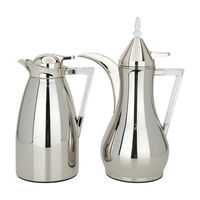 Maha thermos set, shiny silver, with a transparent handle, two pieces product image