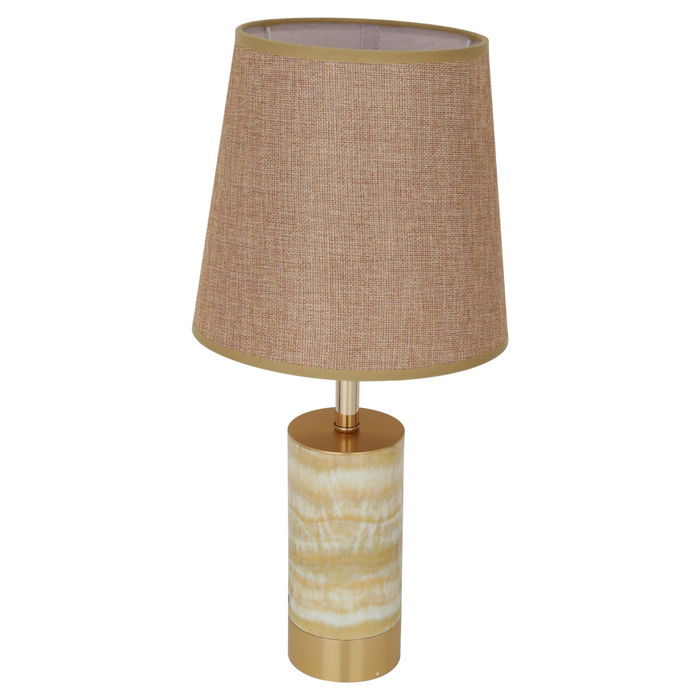 Edison Brown lamp with golden hazel base image 2