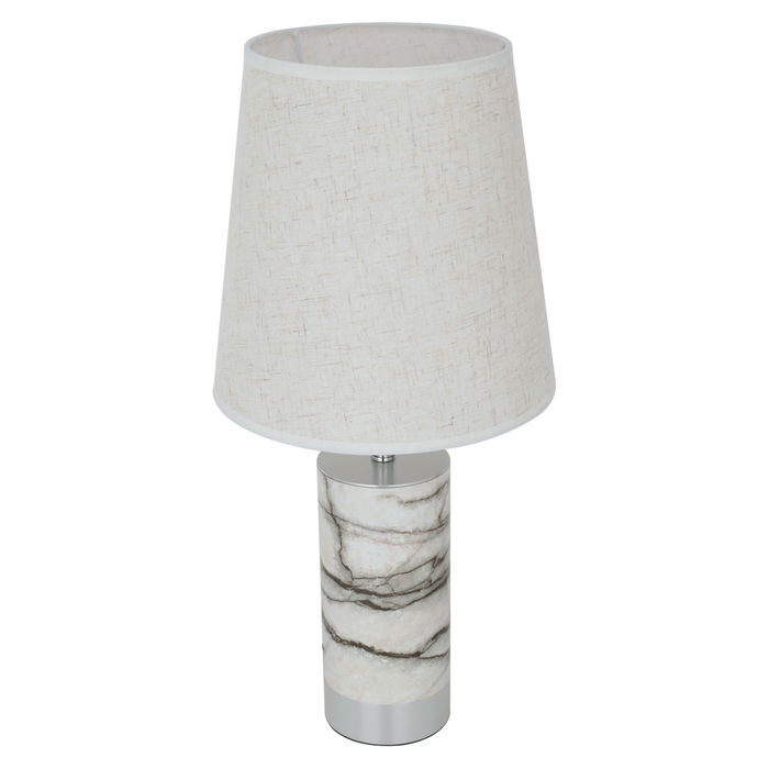 Edison Beige lamp with grey marble base image 2