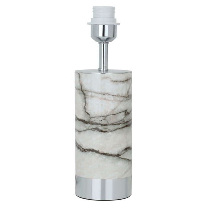 Edison Beige lamp with grey marble base image 3