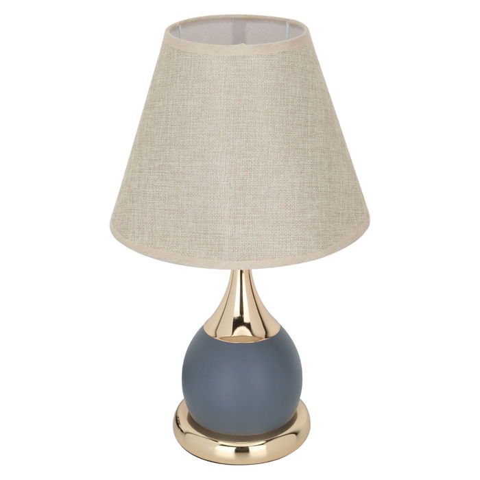 Edison lamp beige with base dark gray gold image 3