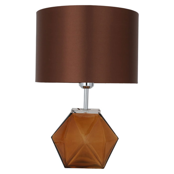 Edison Brown lamp with golden honey base image 1