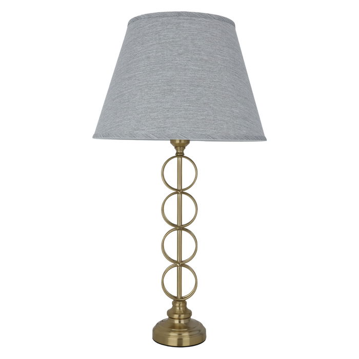 Edison Grey lamp with golden base circles image 1