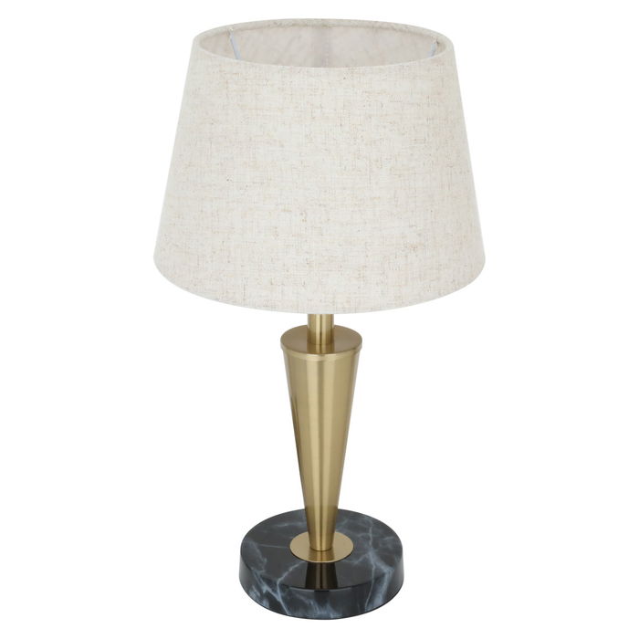 Edison Beige lamp with base gold and black image 2