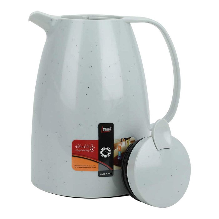 Lima thermos 1.5-liter light gray marble with push button image 2