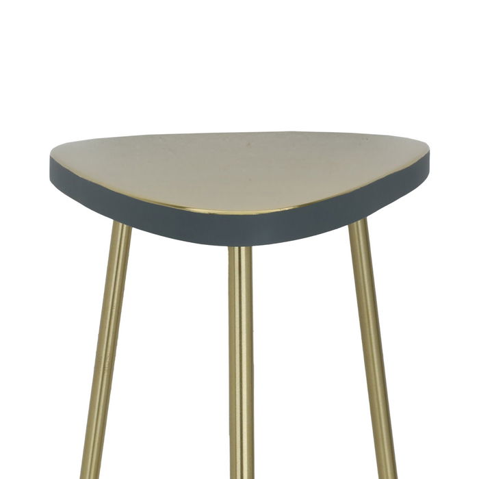 India Table Golden Triangle With Grey Edge With Base image 3