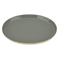 India Plate Serving Oval Dessert Oil Steel With Gold product image