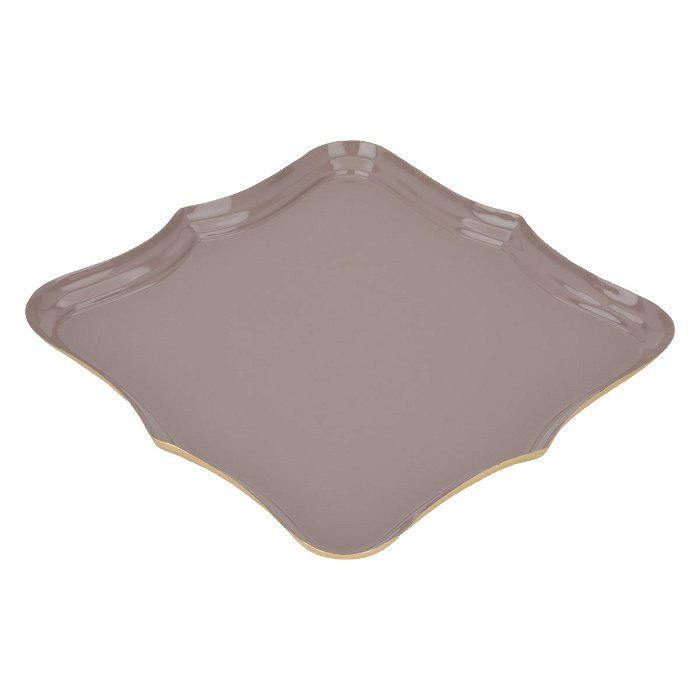 India Serving Plate Sweet Corrugated Cappuccino image 2