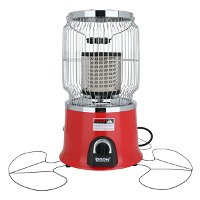Edison red circular electric heater 2 temperature levels 2000 watts product image