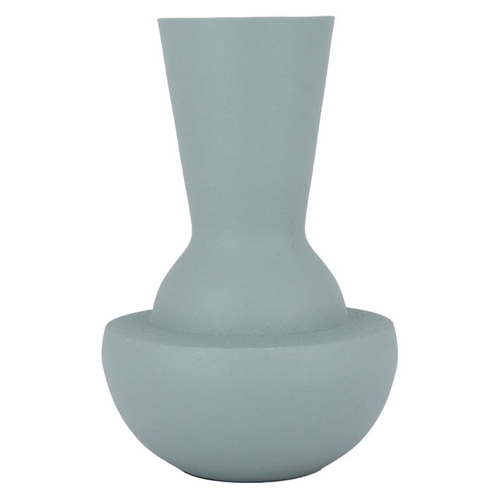 India Light Green Steel Vase image 1